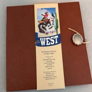 Vintage Songs of the West 4 CD Set Faux Leather Embossed Case.